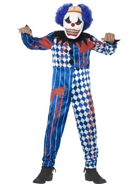 Childs Deluxe Sinister Clown Costume
