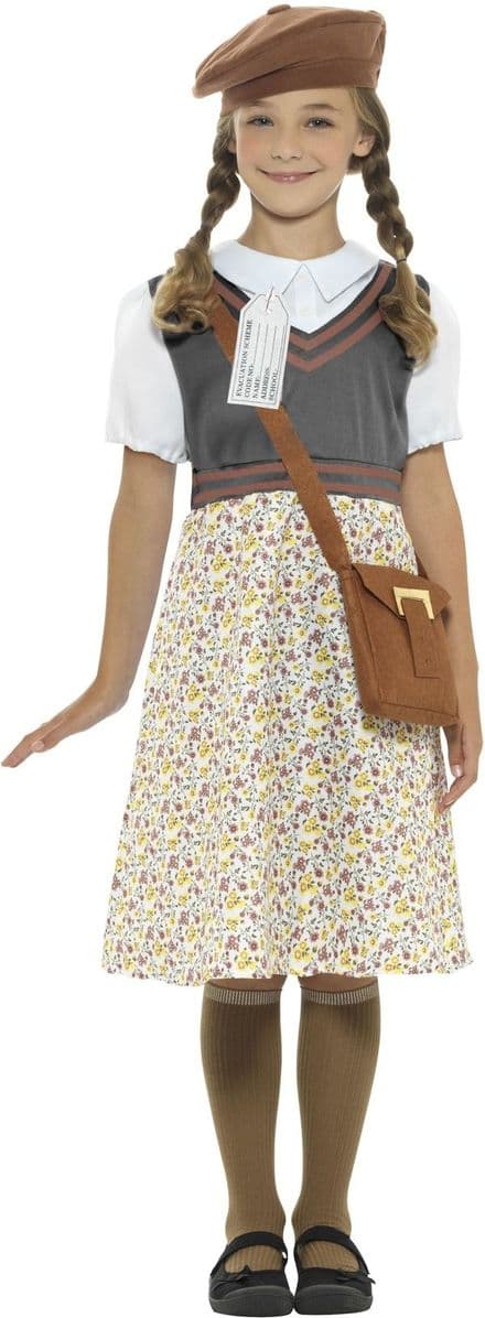 Childs Evacuee School Girl Costume