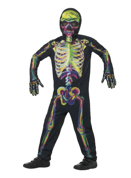 Childs Glow In Dark Skeleton Costume