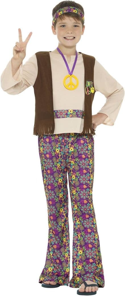 Childs Hippie Boy Costume