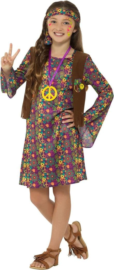Childs Hippie Girl Costume