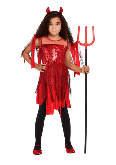 Childs Punk  Devil Costume