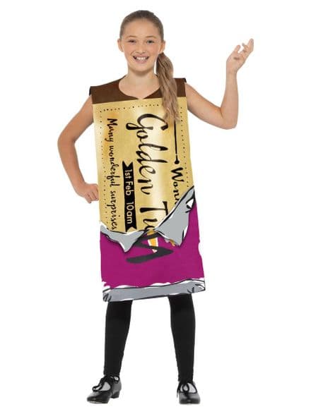Childs Roald Dahl Winning Wonka Bar Costume