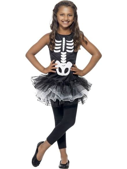 Childs Skeleton Tutu Costume