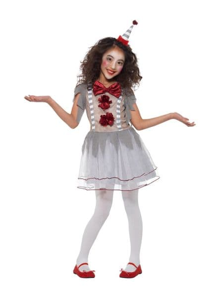Childs Vintage Clown Girl Costume
