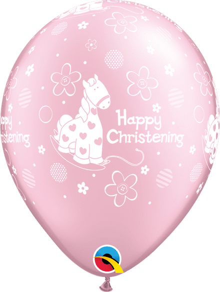 Christening Soft Pony Pink Balloons