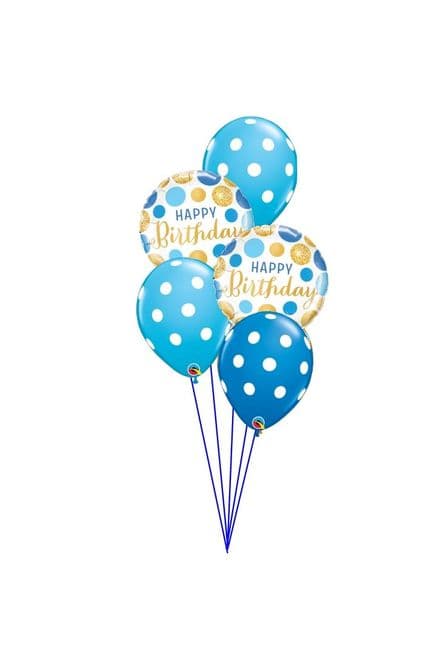 Classic Blue Dots Bouquet