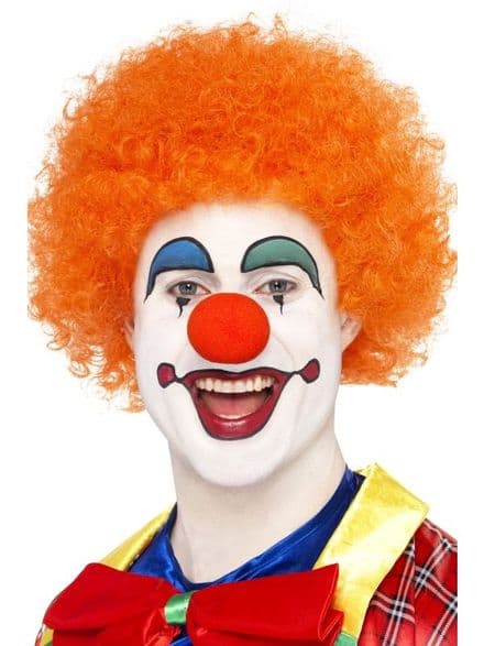 Clown Wig In Orange