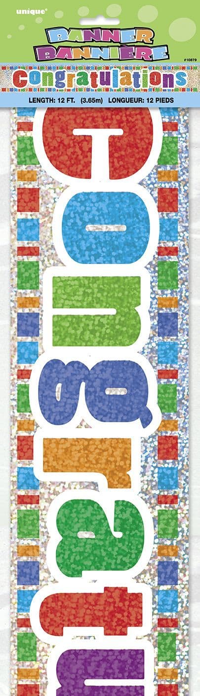 Congratulations Party Foil Banner