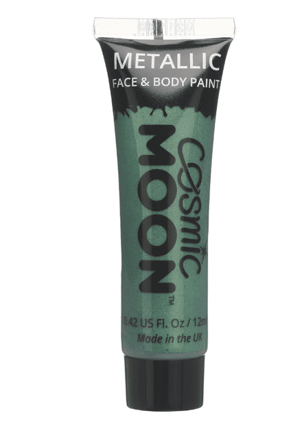 Cosmic Moon Metallic Body & Face Paint in Green