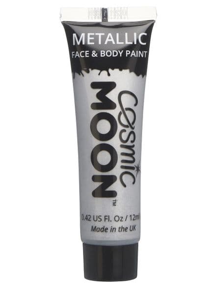 Cosmic Moon Metallic Body & Face Paint in Silver