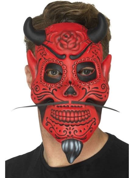 Day of The Dead Devil Mask