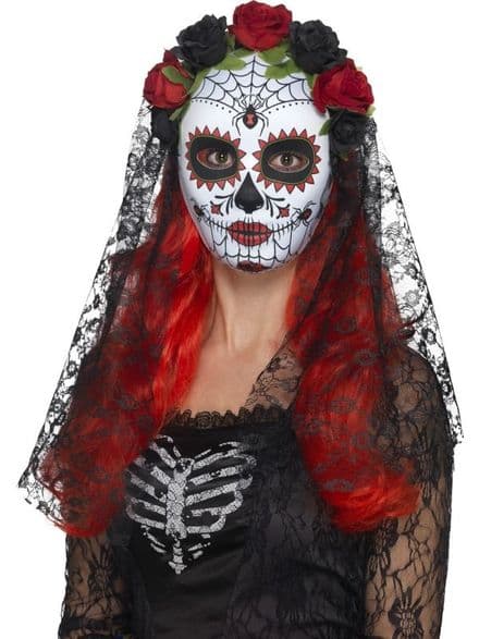 Day Of The Dead Senorita Mask