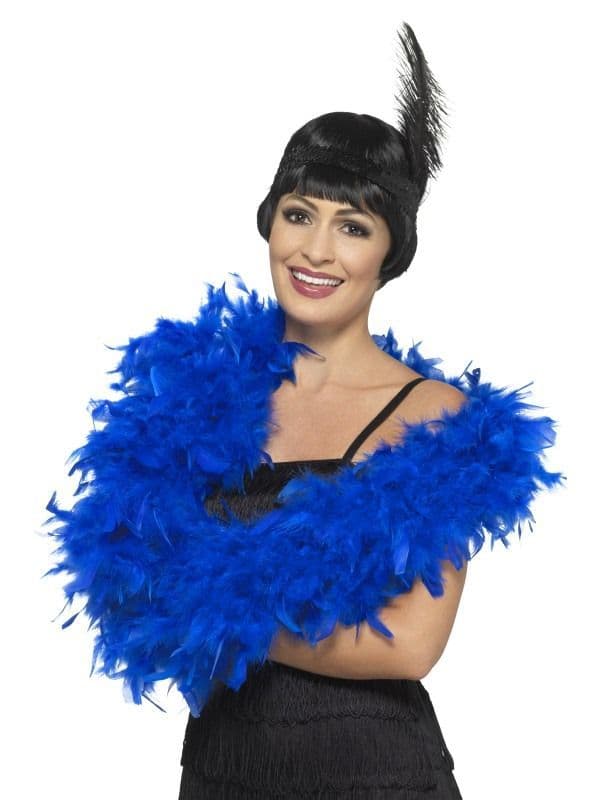 Deluxe Blue Feather Boa