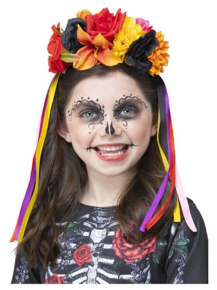 Deluxe Childs Day Of The Dead Headband