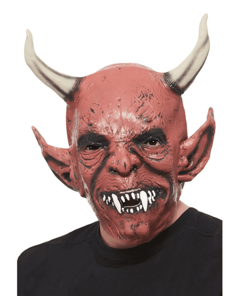Devil Demon Latex Full Over Head Mask
