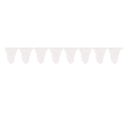 Die Cut White Card Spiderweb Bunting