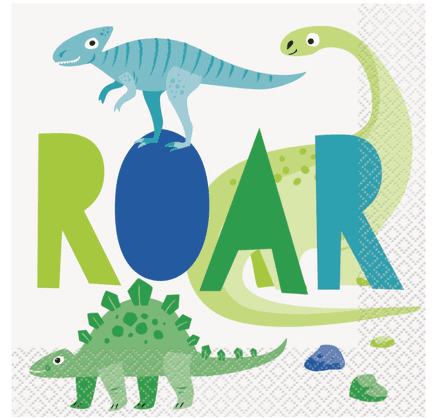 Dinosaur Paper Party Napkins