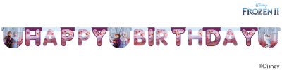 Disney Frozen 2 Happy Birthday Card Banner