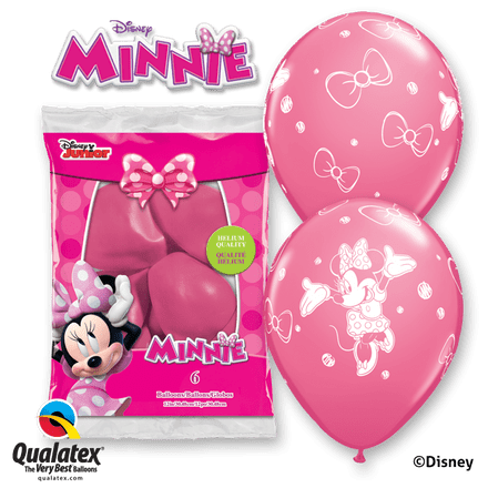 Disney Minnie Mouse Pink Balloons 6 Pack