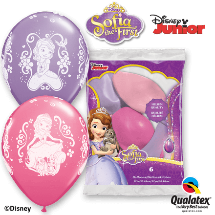 Disney Sofia The First Balloons 6 Pack