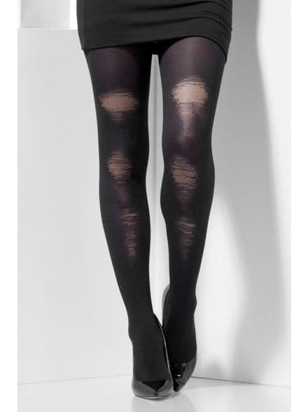 Distressed Detail Tights