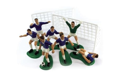 Football Cake Decoration Set in Blue