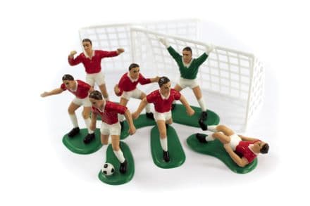 Football Cake Decoration Set in Red