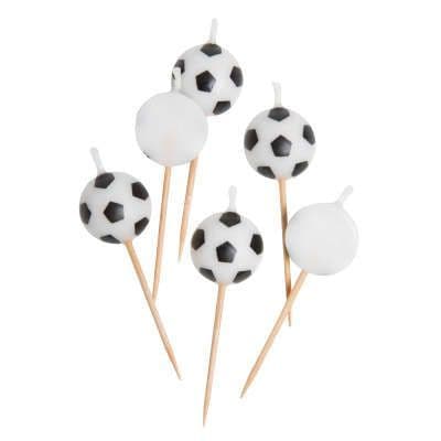 Football Candles 6 Pack