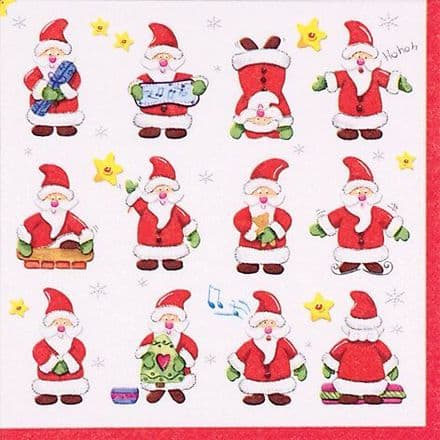 Funny Santas Napkins