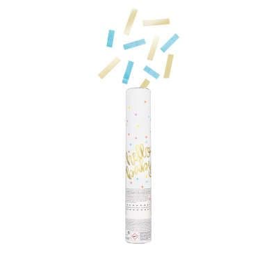 Gender Reveal Party Canon with Blue Confetti