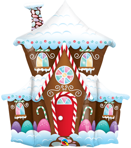 Gingerbread House Super Shape Foil Balloon