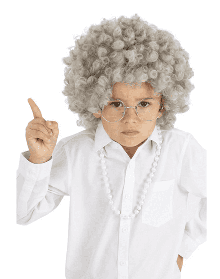 Girls Granny Perm Wig