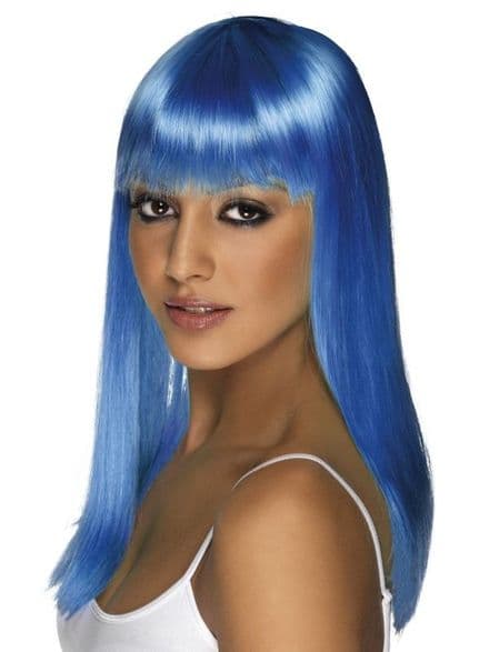 Glamourama Wig In Neon Blue