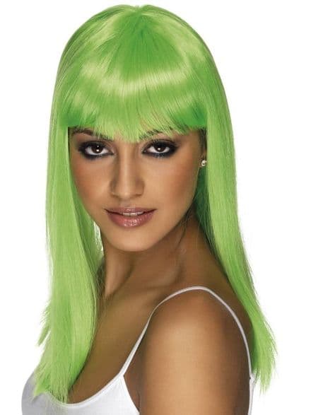 Glamourama Wig In Neon Green