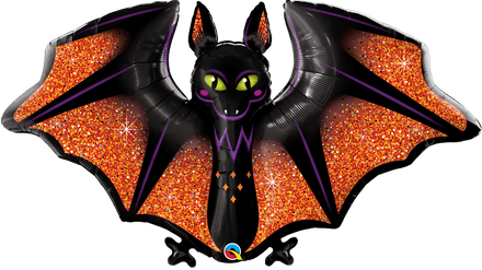 Glitzy Bat Super Shape Foil Balloon