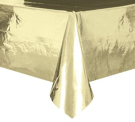 Gold Foil Rectangular Tablecover 54" x 108"/ 137cm x 274cm