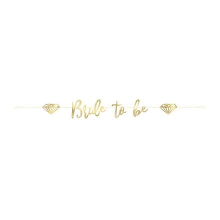 Gold Foiled Card 'Bride To Be' Banner
