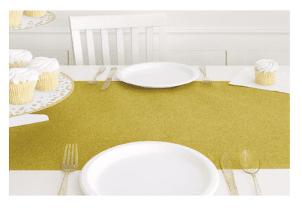 Gold Glittery Table Runner