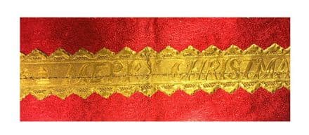 Gold Merry Christmas Centre Cake Frill