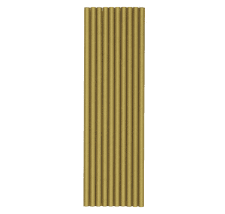 Gold Metallic Paper Drinking Straws