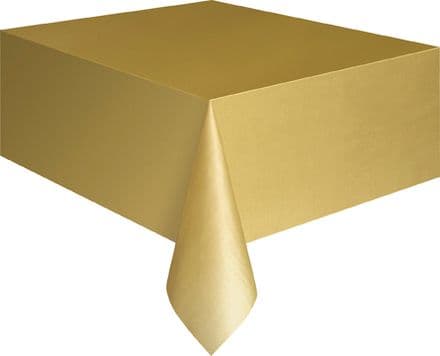 Gold Rectangular Tablecover 54" x 108"/ 137cm x 274cm