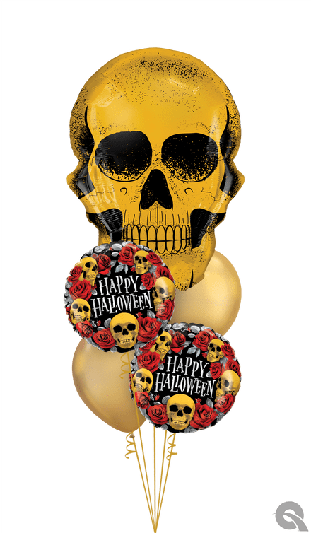 Gold Skull DOTD Foil & Latex Bouquet