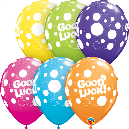 Good Luck Dots Latex Balloons
