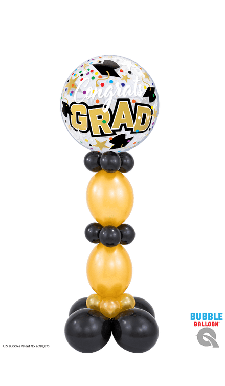 Graduate Bubble Balloon Column On Balloon Base