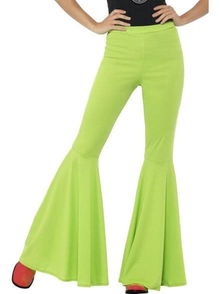Green Flared Trousers