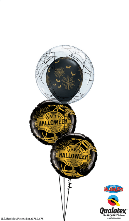 Halloween Balloon In Bubble Bouquet