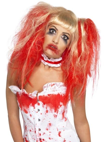 Halloween Blood Drip Wig In Blonde