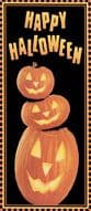 Halloween Pumpkin Glow Door Poster