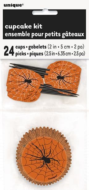 Halloween Spider and Web Cupcake Kit